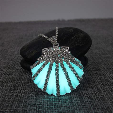 Ariel Seashell Necklace Glow In The Dark Necklace Little