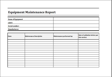 We evaluate the classification using a. Machine Breakdown Report Template | TEMPLATES EXAMPLE