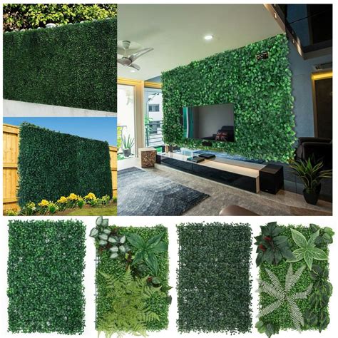 12 Pieces Artificial Grass Wall Panels 20 X 20 Boxwood Panels Topiary