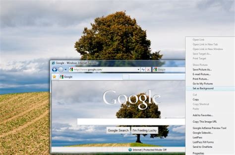 How to Set Google's Background Image as a Wallpaper
