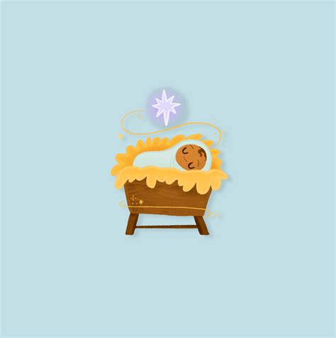 Advent Baby Jesus Sticker — Storymakers Nyc