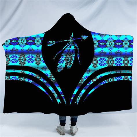 Hdb0091 Pattern Native American Design Hooded Blanket Powwow Store