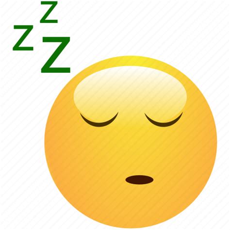 Dreaming Emoticon Sleeping Smiley Icon