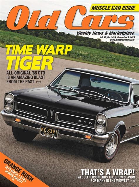 Old Cars Weekly Magazine Collectible Automobile Enthusiasts