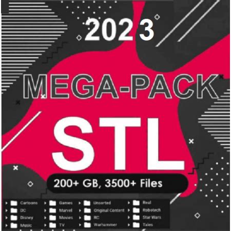 Mega Pack Stl Gb Files Stl Files For D Print
