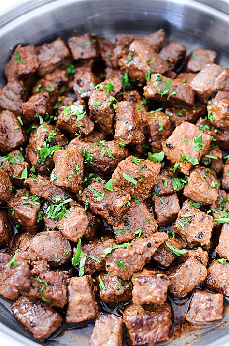 1 2 3 4 5. Juicy Garlic Butter Steak Bites | Recipe (With images ...