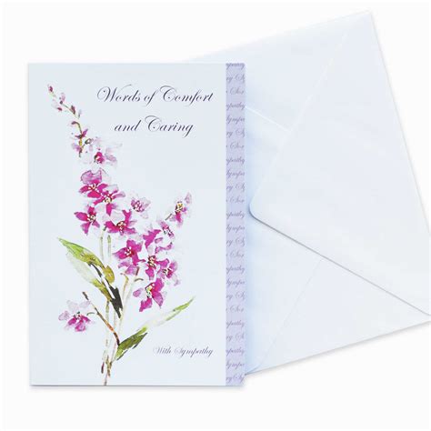 Sympathy Card Words And Comfort And Caring Garlanna