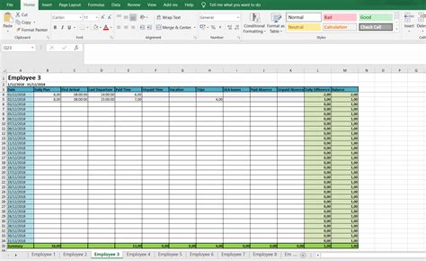 Monthly And Weekly Timesheets Free Excel Timesheet Template All Hours