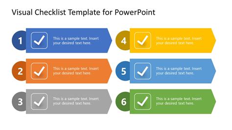 Visual Checklist Layout For Powerpoint Slidemodel