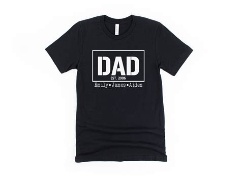 dad est shirt father s day personalized father s day etsy de