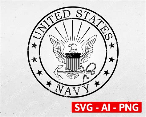 Us Navy Eagle Logo Standard Navy Seal Digital Vector Ai Etsy Israel