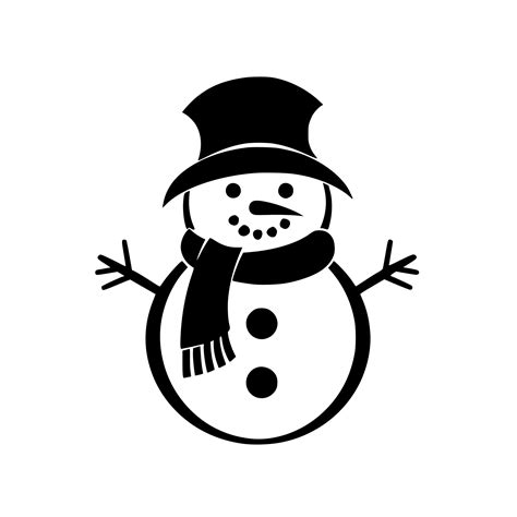 Scarf And Hat Snowman Svgpngdxf File For Cricut Silhouette Laser