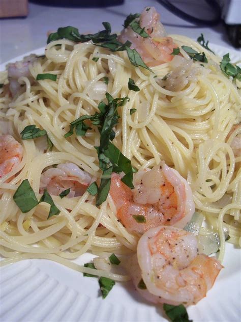 Large peeled and deveined shrimp. Lemony Angel Hair Pasta & Shrimp | Tasty Kitchen: A Happy ...
