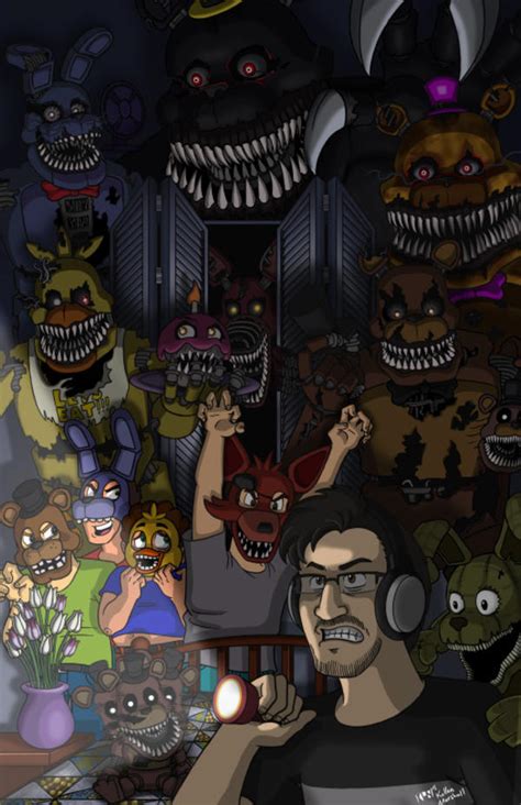 Markiplier Plays Fnaf 4 Five Nights At Freddys Know Your Meme