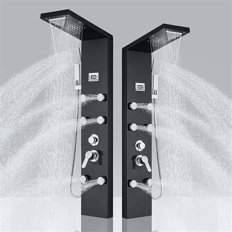 Zovajonia Shower Panel Tower System Stainless Steel Shower Tower
