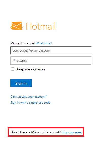 How To Sign Up For A Hotmail Live Email Address Account