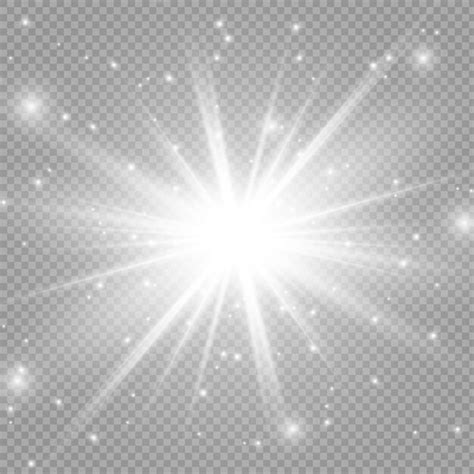 Premium Vector Glow Light Effect Star Burst With Sparklessun