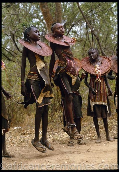 Iseo58 “pokot Girls At The Climax Of The Ceremonies Of The Rite Of Passage Leap And Shake Their