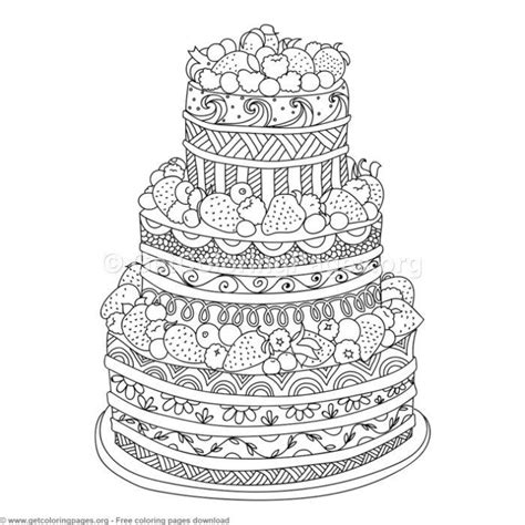This page features a cupcake with a smiling face. 1 Zentangle Doodle Cake Coloring Pages Free downloads # ...