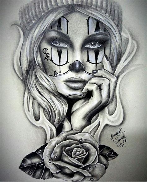 Gangster Clown Girl Tattoo Designs Tatto Pictures