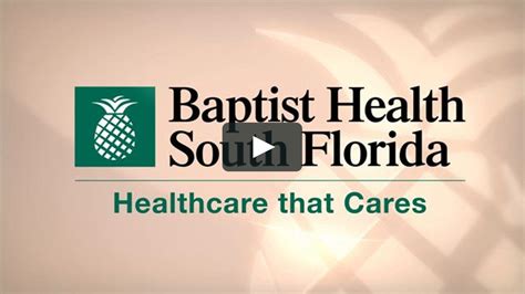 Healthcare That Cares Baptist Health South Florida On Vimeo