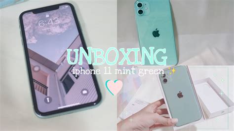 Unboxing Iphone 11 Mint Green 🍎 Accessories Youtube