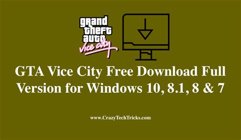 Updated 2018 Gta Vice City Free Download Full Version For Windows 10