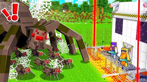 Mutant Spider Vs The Most Secure Minecraft House Youtube