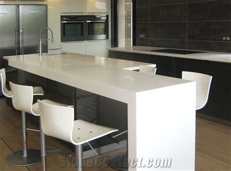 It supports flexible cutting according to the socket holes and faucet holes 2. Corian Solid Surface Kitchen Tops, White Stone Kitchen ...