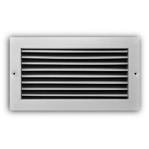 Everbilt 12 In X 6 In Steel Fixed Bar Return Air Grille In White