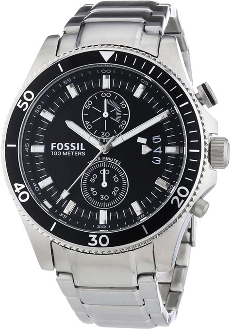 Fossil Mens Ch2935 Wakefield Stainless Steel Watch With Link Bracelet