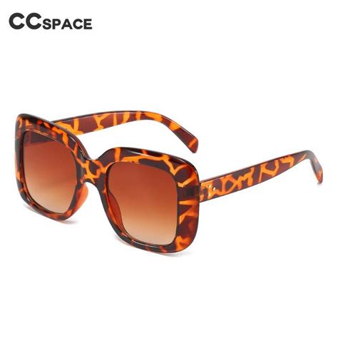 Ccspace Women S Full Rim Square Cat Eye Resin Frame Oversized Sunglasses 45805 Sunglass Frames