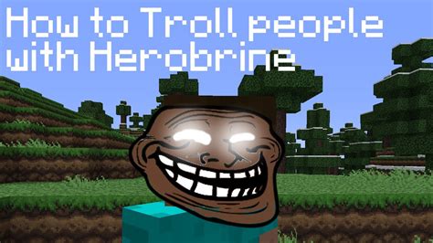 How To Troll People With Herobrine Youtube