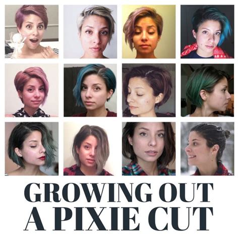 How to style a growing out pixie cut. Month-by-month timeline of all the stages of growing out a ...