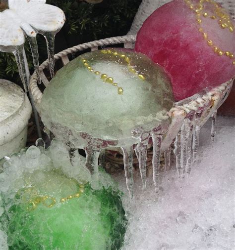 After The Ice Storm Frozen Water Balloons Food Colouring Beads