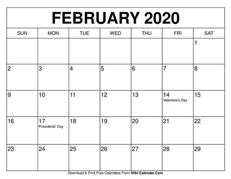Maybe you would like to learn more about one of these? Free Printable February 2021 Calendars