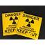 Used Folding Danger Radiation Sign  IR Supplies And Services
