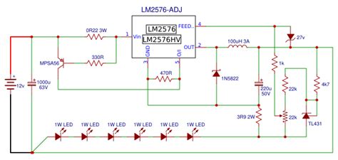Lm2576 Buck Boost Power Led Driver Easyeda Open Source Hardware Lab