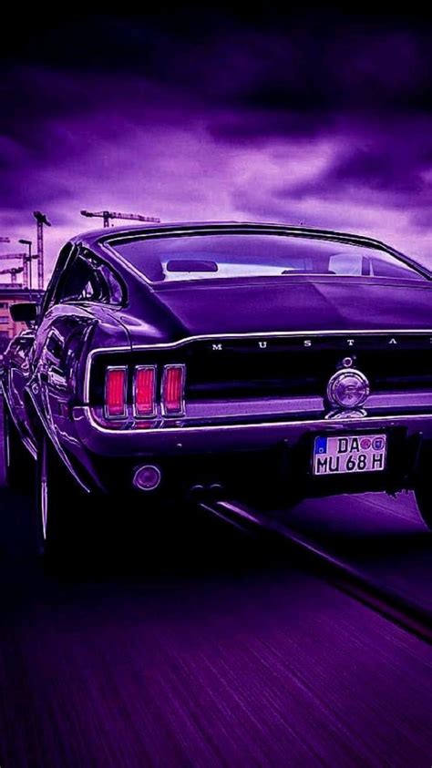 Pin By Emir On Sizin Pinleriniz Purple Mustang Ford Mustang Wallpaper Purple Car