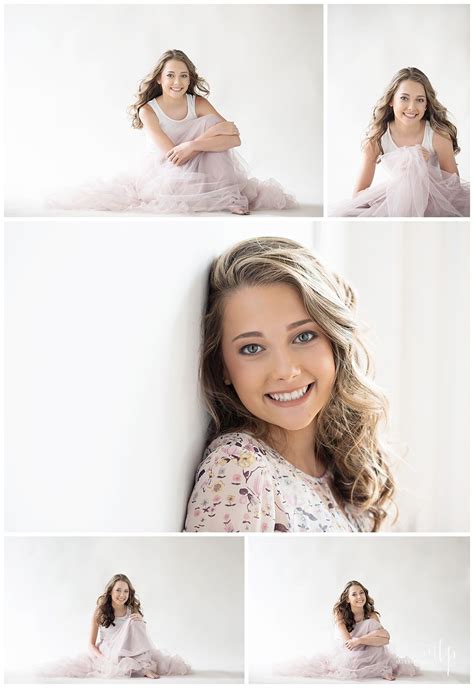 Indoor Senior Pic Idea Styled Shoot Hairstyle Loose Curls Makeup