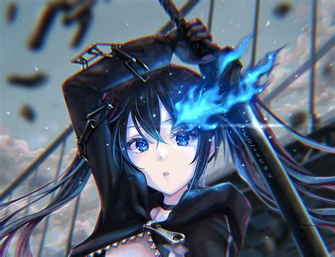2k Descarga Gratis Anime Negro ★★ Rock Shooter Caída Del Amanecer