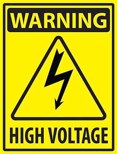Electric Danger Safety Floor Marker Sign 18 X 24 Caution Decal