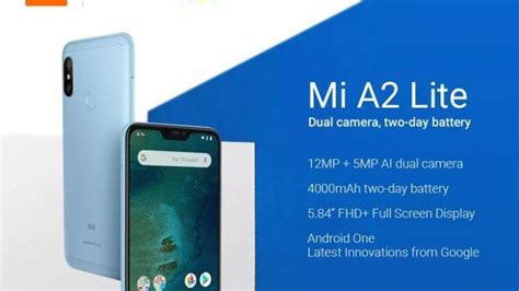 Harga Dan Spesifikasi Hp Xiaomi Mi A2 Lite Ponsel Dua Jutaan Dengan
