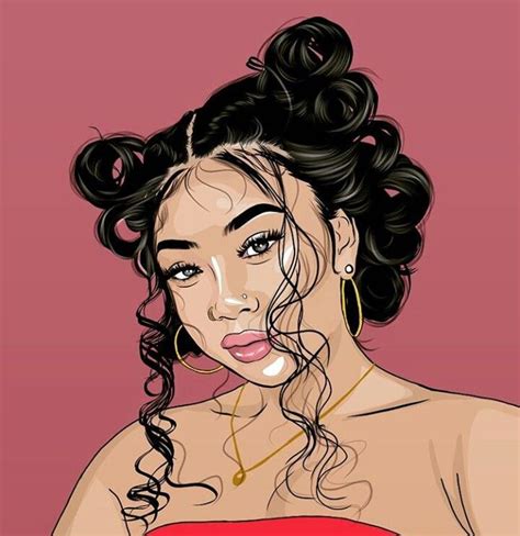 baddie black girl wallpaper drawing ponari wall