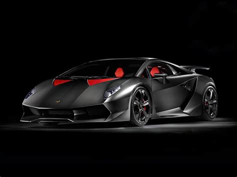 Lamborghini Sesto Elemento Concept Red Inteior Black Super Car