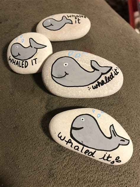 Whale Painted Rock Whale Painting Painted Rocks Rock Art