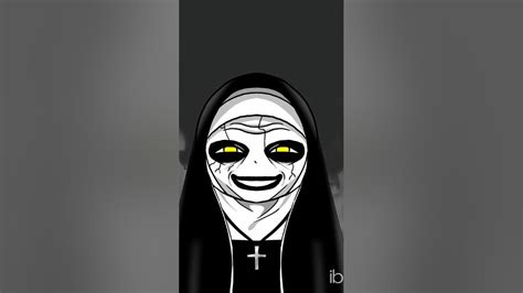 Valak Demon Nun In Anyas Smile Speed Drawing Shorts Youtube