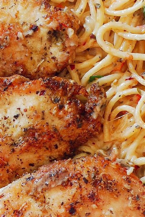Cook your pasta according to the package, drain and set aside. Italian Chicken Pasta in Creamy White Wine Parmesan Cheese ...