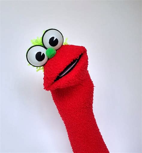 Sock Puppet Hand Puppet With Moving Mouth Fun And Education Etsy
