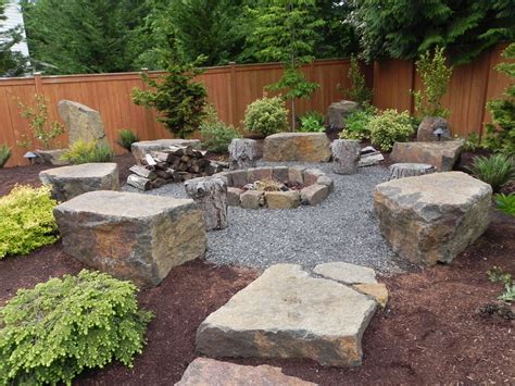 Snohomish Rock Firepit — Sublime Garden Design Landscape Design